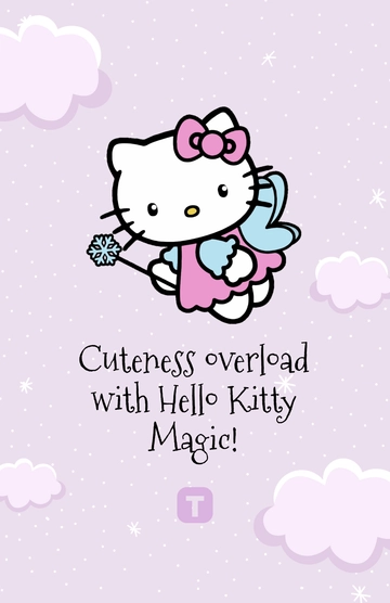 Free Hello Kitty Fairy Poster Template to Edit Online
