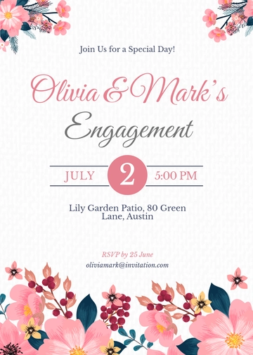 Free DIY Floral Invitation Template Printables to Edit Online