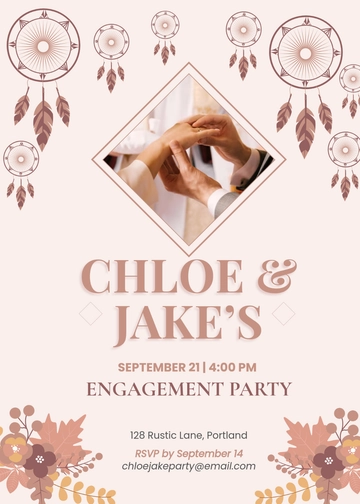 Free Boho Floral Invitation Template to Edit Online | Template.net