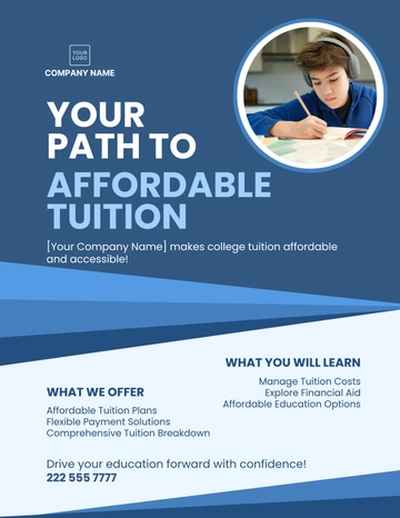 Free College Tuition Flyer Template to Edit Online