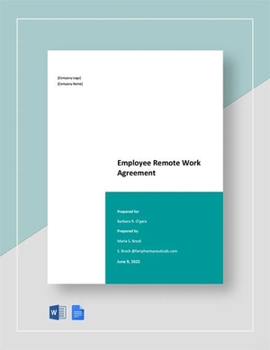 Employee Remote Work Agreement Template