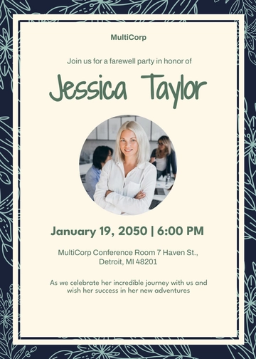 Free Employee Farewell Invitation Template to Edit Online