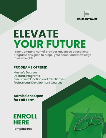Free Advanced Education Flyer Template to Edit Online