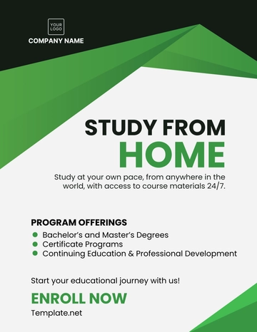 Free Online Education Flyer Template to Edit Online