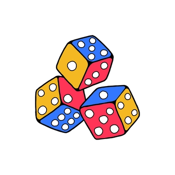 Free Colorful Dice Clipart to Edit Online