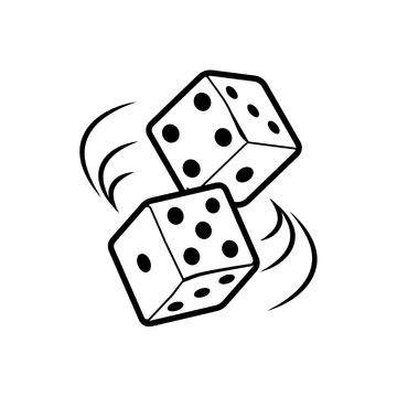 Free Rolling Dice Clipart to Edit Online