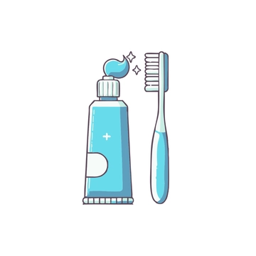 Free Toothbrush and Toothpaste Clipart to Edit Online