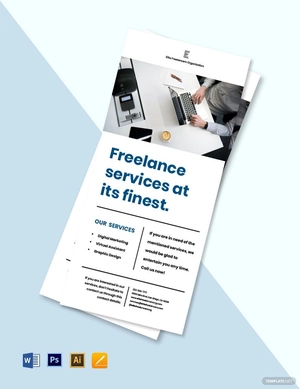 Freelancer Promotion Rack Card Template