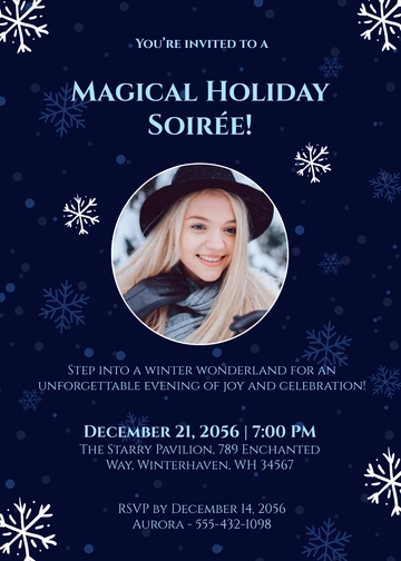 Free Unique Holiday Invitation Template to Edit Online