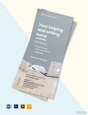 Freelance Job Rack Card Template