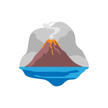 Free Cartoon Volcano Clipart to Edit Online