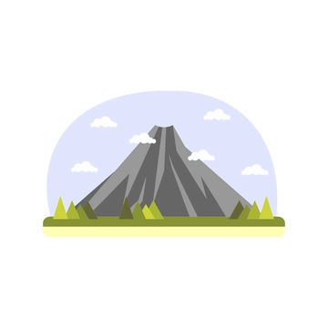 Free Volcano Illustration Clipart to Edit Online