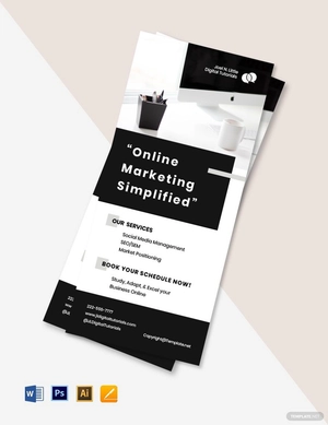Modern Freelance Rack Card Template