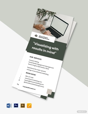 Sample Freelance Rack Card Template