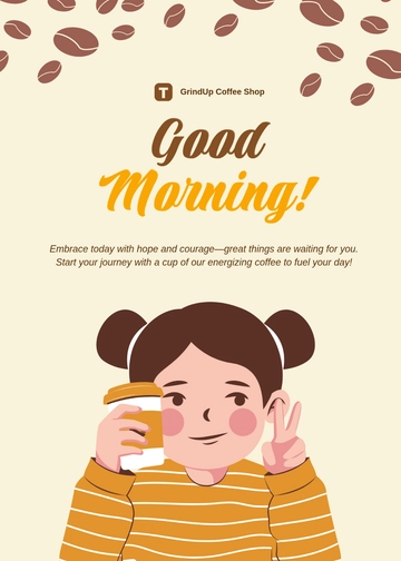 Free Good Morning Message Template to Edit Online