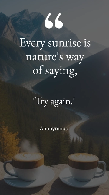 Free Good Morning Quote Template to Edit Online