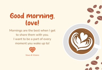 Free Love Good Morning Template to Edit Online
