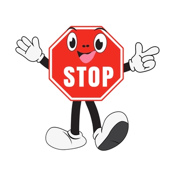 Free Cartoon Stop Sign Clipart to Edit Online