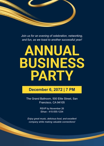 Free Editable Business Event Invitation Template to Edit Online