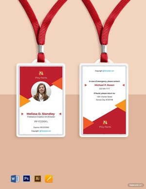Creative Freelancer ID Card Template