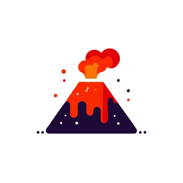 Free Colorful Volcano Clipart to Edit Online