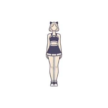 Free Cheerleader Uniform Clipart to Edit Online