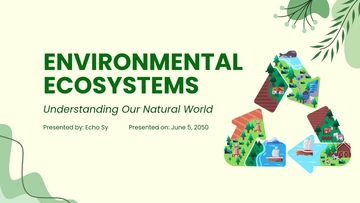 Free Environment Ecosystem PPT to Edit Online