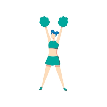 Free Simple Cheerleader Clipart to Edit Online