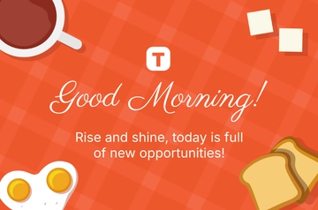 Free Good Morning Banner Template to Edit Online
