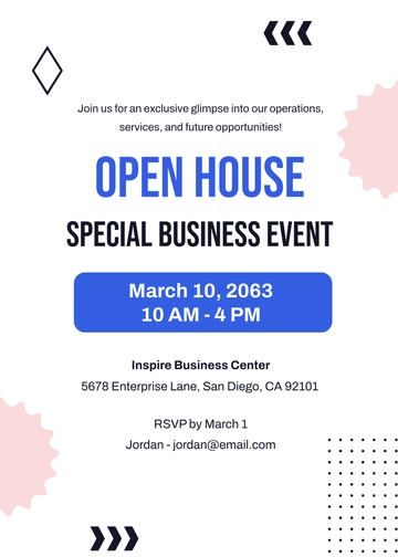 Free Special Business Event Invitation Template to Edit Online
