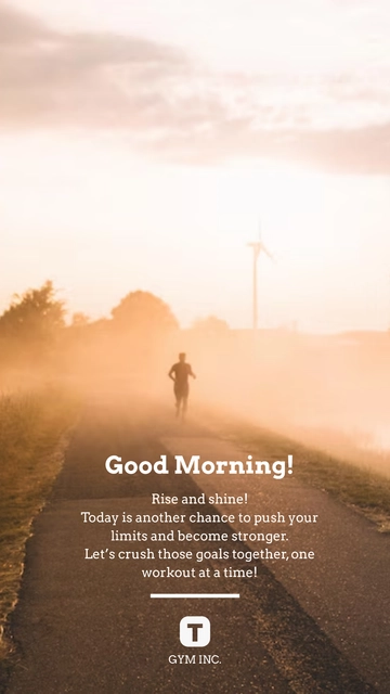 Free Good Morning Quote for Him Template to Edit Online