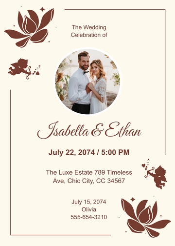 Free Vintage Modern Invitation Template to Edit Online