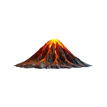 Free Volcano PNG Clipart to Edit Online