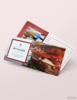 Fast Food Gift Voucher Template