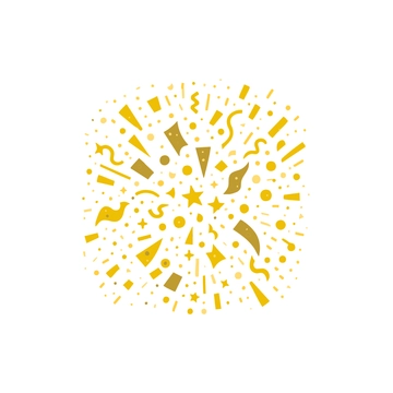 Free Gold Confetti Clipart to Edit Online