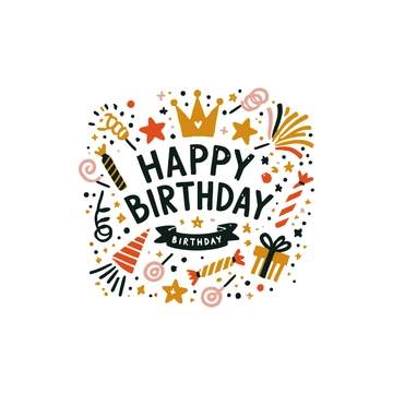 Free Birthday Confetti Clipart to Edit Online