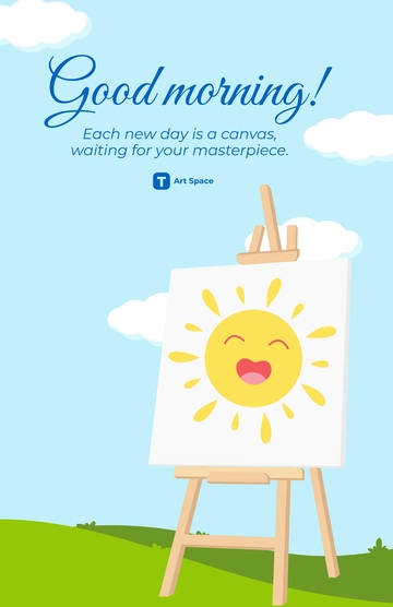 Free Good Morning Poster With Quotes Template to Edit Online