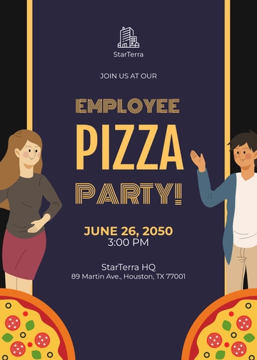Free Company Business Party Invitation Template to Edit Online