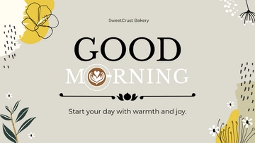 Free Good Morning Slides Template to Edit Online