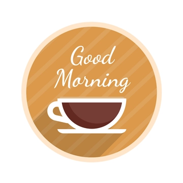 Free Good Morning Sticker Template to Edit Online