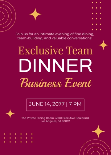 Free Exclusive Business Event Invitation Template to Edit Online