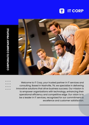 Free Corporate Company Profile Template to Edit Online