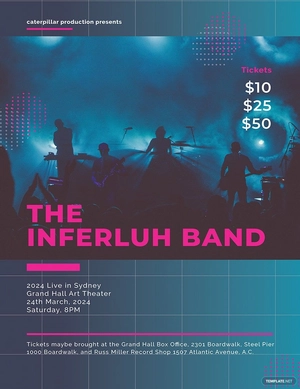 Band Concert Poster Template