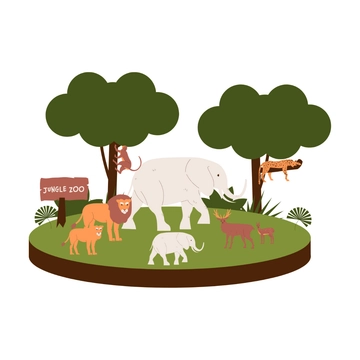 Free Jungle Zoo Clipart to Edit Online