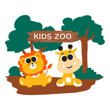 Free Kids Zoo Clipart to Edit Online