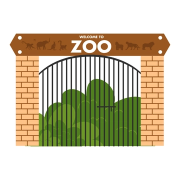 Free Zoo Entrance Clipart to Edit Online