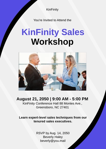 Free Company Workshop Invitation Template to Edit Online