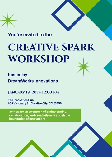 Free Creative Company Invitation Template to Edit Online