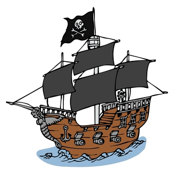Free Pirate Ship Clipart to Edit Online