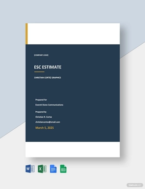 Freelance Graphic Design Estimate Template